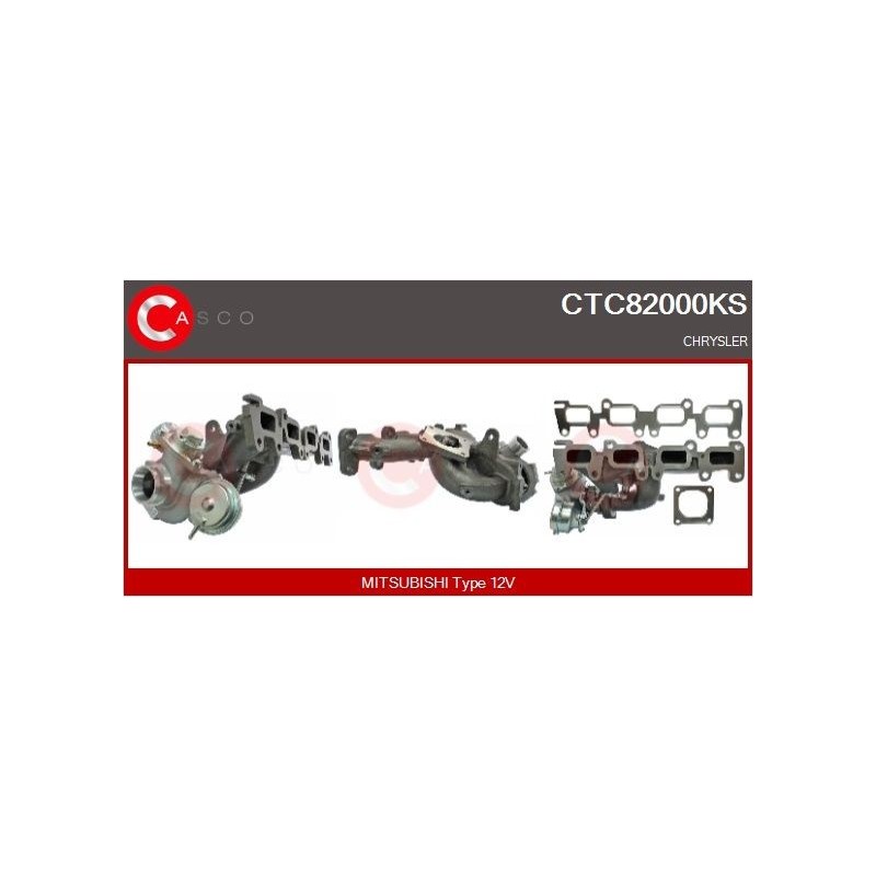 Turbo CASCO CTC82000KS pour CHRYSLER PT CRUISER (PT_) GT 2.4 223 CV