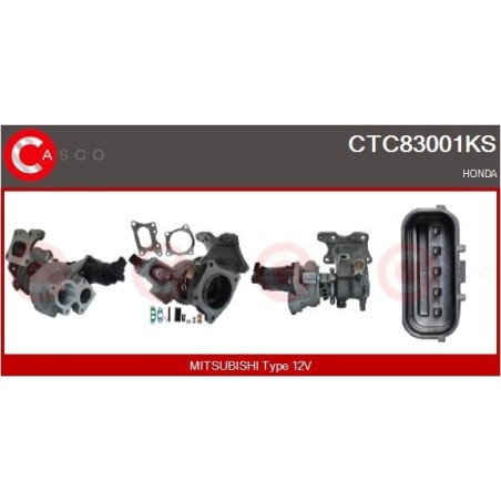 Turbo CASCO CTC83001GS pour HONDA CIVIC X A trois volumes (FC_) 1.5 VTEC (FC1) 182 CV
