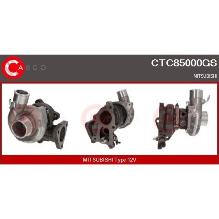 Turbo CASCO CTC85000GS pour MITSUBISHI L200 (K7_T, K6_T, K5_T) 2.5 TD 4WD (K74T) 99 CV