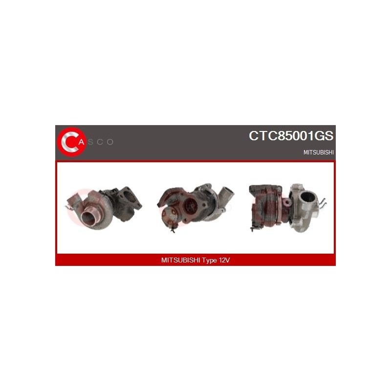 Turbo CASCO CTC85001GS pour MITSUBISHI PAJERO I (L04_G, L14_G) 2.5 TD (L044G, L049G) 87 CV