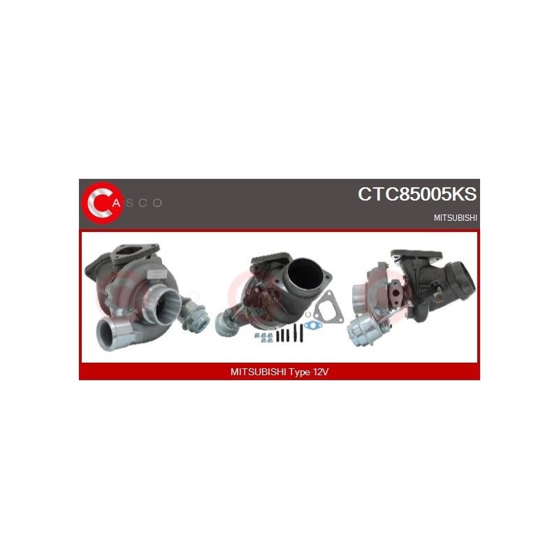 Turbo CASCO CTC85005GS pour MITSUBISHI PAJERO IV (V8_W, V9_W) 3.2 DI-D (V88W, V98W) 170 CV