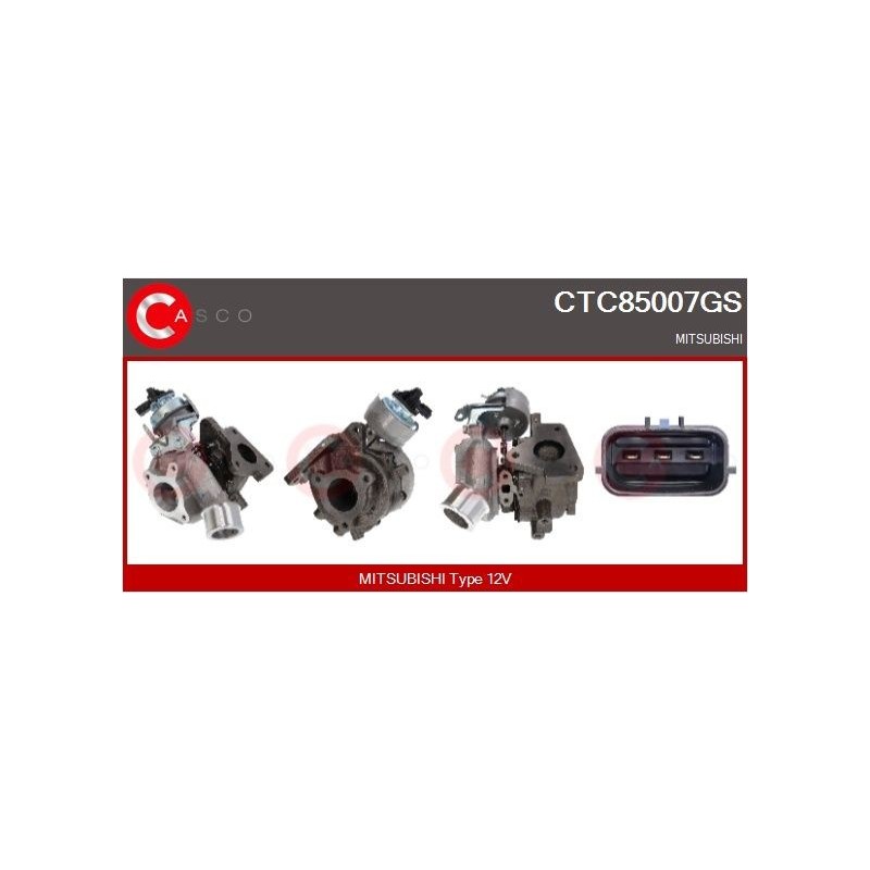 Turbo CASCO CTC85007AS pour MITSUBISHI L200 / TRITON (KJ_, KK_, KL_) 2.4 DI-D 4WD (KJ0T) 154 CV