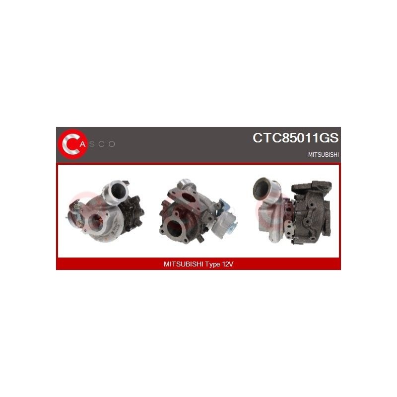 Turbo CASCO CTC85011GS pour MITSUBISHI L200 / TRITON (KJ_, KK_, KL_) 2.4 DI-D 4WD (KL1T) 181 CV