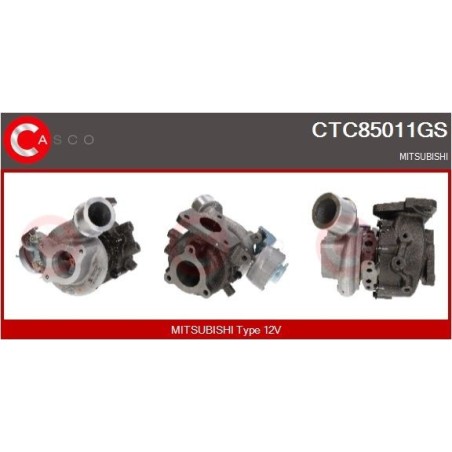 Turbo CASCO CTC85011GS pour MITSUBISHI L200 / TRITON (KJ_, KK_, KL_) 2.4 DI-D 4WD (KL1T) 181 CV