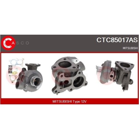 Turbo CASCO CTC85017AS pour MITSUBISHI PAJERO II (V3_W, V2_W, V4_W, V5_W) 2.5 TD 4WD (V24W) 99 CV