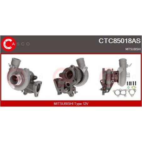 Turbo CASCO CTC85018AS pour MITSUBISHI PAJERO II (V3_W, V2_W, V4_W, V5_W) 2.5 TD 4WD (V24W) 99 CV