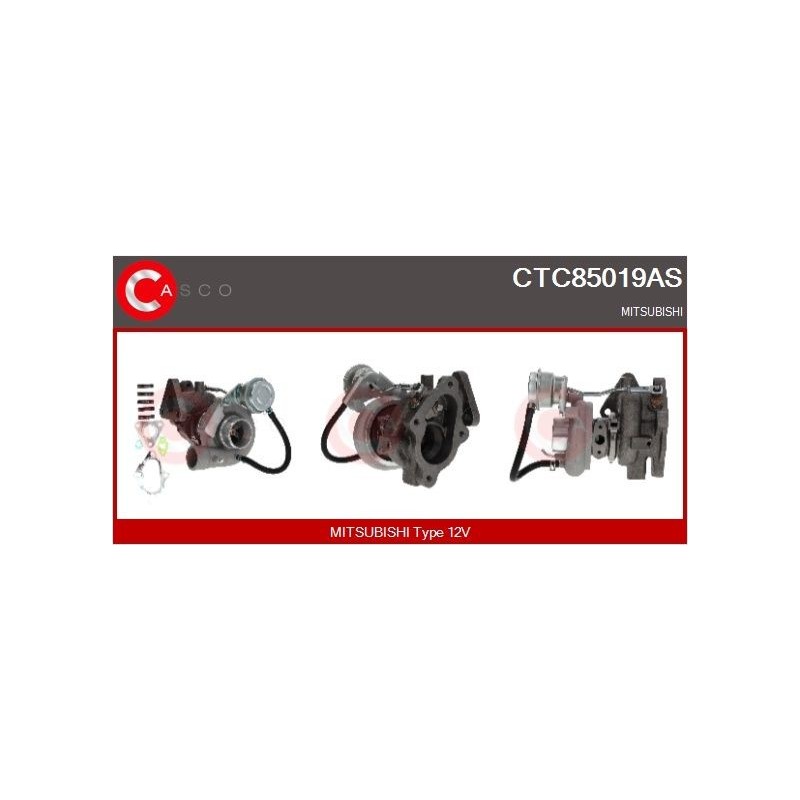 Turbo CASCO CTC85019AS pour MITSUBISHI PAJERO II (V3_W, V2_W, V4_W, V5_W) 2.8 TD (V46W, V26W) 125 CV