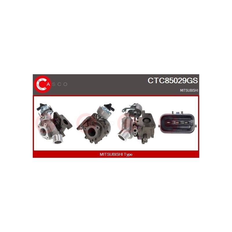Turbo CASCO CTC85029AS pour MITSUBISHI L200 / TRITON (KJ_, KK_, KL_) 2.4 DI-D 4WD (KJ0T) 154 CV