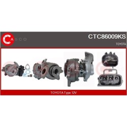 Turbo CASCO CTC86009KS pour TOYOTA HILUX VIII Pick-up (_N1_) 2.4 D (GUN112_, GUN122_, GUN135_, GUN120_, GUN135R,... 150 CV