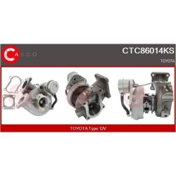 Turbo CASCO CTC86014KS pour TOYOTA LAND CRUISER 100 (_J1_) 4.2 TD (HDJ100_, HDJ100) 204 CV