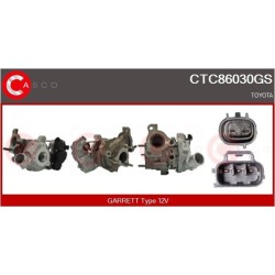 Turbo CASCO CTC86030GS pour TOYOTA AURIS (_E15_) 1.4 D-4D (NDE150_, NDE150R) 90 CV