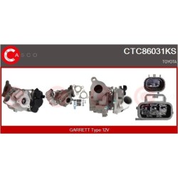Turbo CASCO CTC86031KS pour TOYOTA URBAN CRUISER (_P1_) 1.4 D-4D (NLP110_, NLP110R) 90 CV