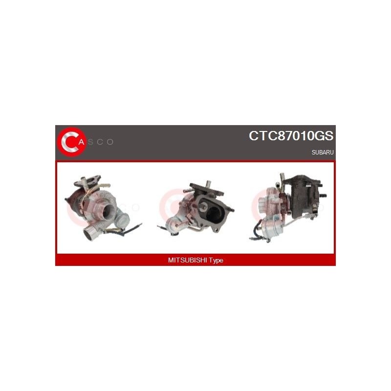 Turbo CASCO CTC87010GS pour SUBARU FORESTER (SG_, S11SG) 2.0 S Turbo AWD (SG5) 177 CV