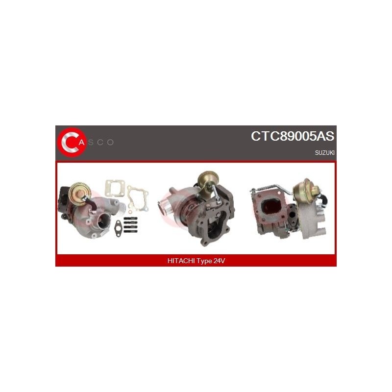 Turbo CASCO CTC89005AS pour SUZUKI GRAND VITARA I (FT, HT) 2.0 TD 4x4 (SQ420D) 87 CV