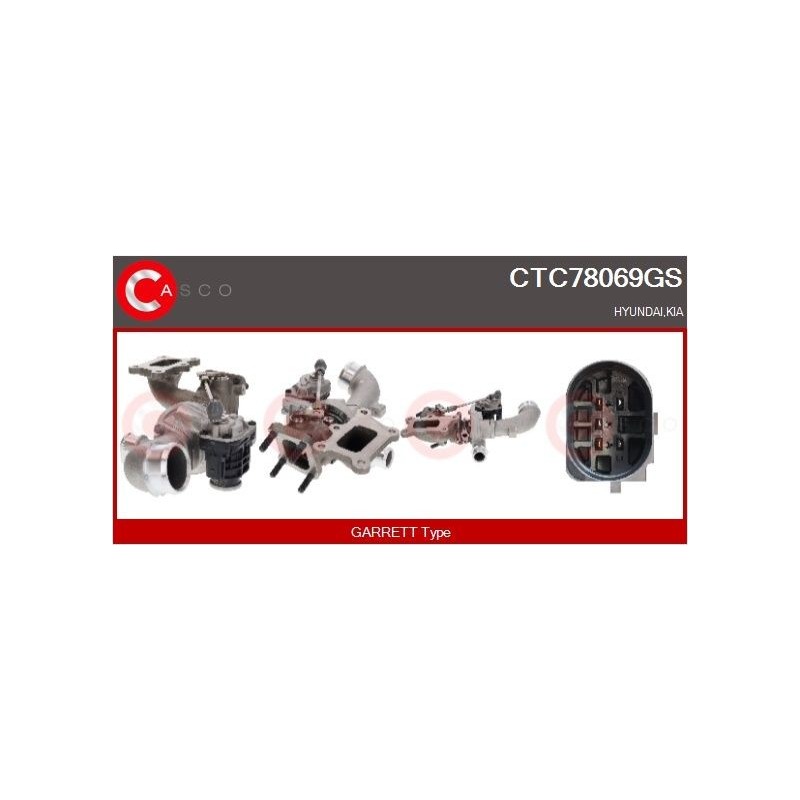 Turbo CASCO CTC78069GS pour KIA CEE'D (JD) 1.0 T-GDI 100 CV