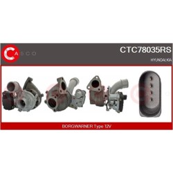 Turbo CASCO CTC78035RS pour HYUNDAI ix35 (LM, EL, ELH) 2.0 CRDi 184 CV