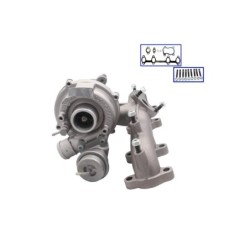 Turbo BorgWarner (3K) 53039880036 pour FORD GALAXY I (WGR) 1.9 TDI 90 CV