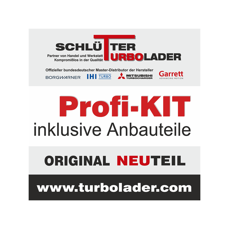 Turbo SCHLÜTTER TURBOLADER 166-09350 pour VW PASSAT CC B6 (357) 2.0 TDI 163 CV