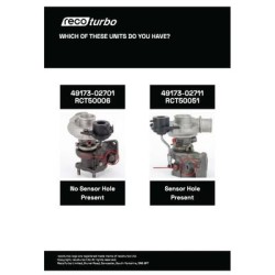Turbo Mitsubishi RCT50006R pour HYUNDAI i20 I (PB, PBT) 1.4 CRDi 75 CV