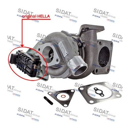 Turbo SIDAT 49.251 pour LAND ROVER DEFENDER Cabrio (L316) 2.4 Td4 4x4 (L317) 122 CV