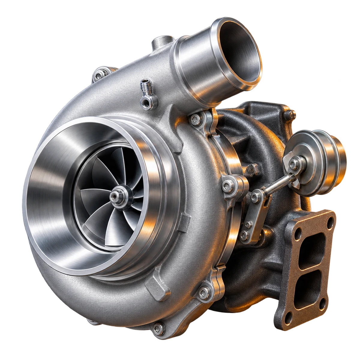 Turbocompresseur complet, vue d’ensemble